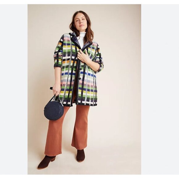 Anthropologie Shanley Plaid Wool Sweater Coat Size Small NEW - Picture 15 of 15